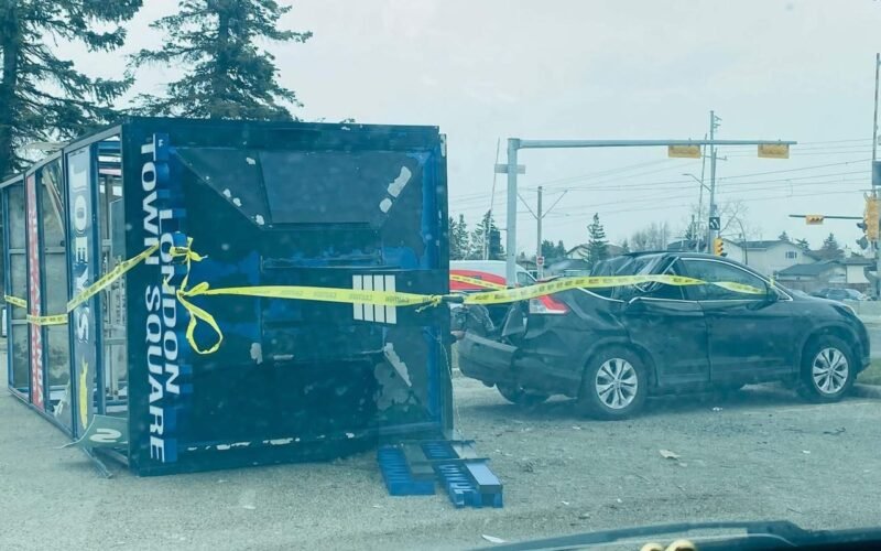 Wind Fury Sweeps Alberta: Sign Crushes Car in Calgary, 100 km/h Gusts Disrupt Edmonton Highways