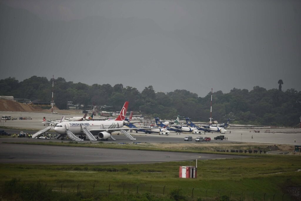 Tyre Blaze on Turkish Airlines Jet at Kathmandu Airport Sparks Emergency Response, Passengers Escape Unhurt