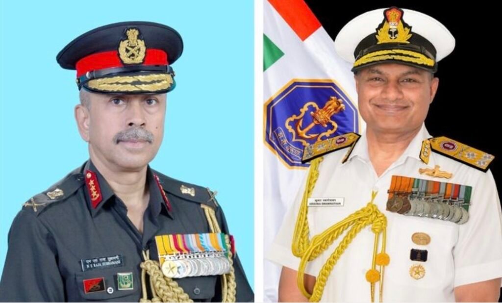 India Announces New Military Leadership as Lt Gen Subramani Named CDS, Vice Admiral Swaminathan to Lead Navy