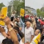 AAP, BJP Workers Clash During Protest Over ED Arrest of Sanjeev Arora in Ludhiana