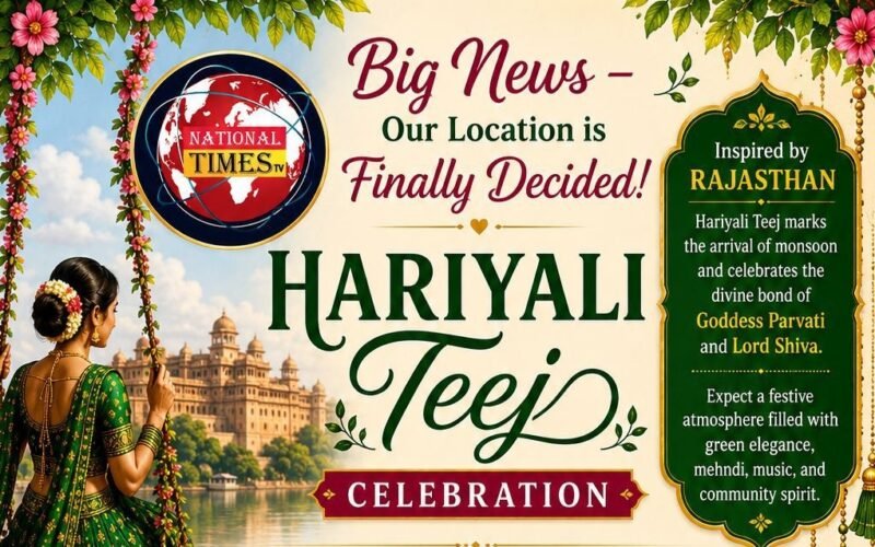 Calgary ( Rajeev Sharma): A vibrant evening of culture, tradition, music, and community spirit is coming to Calgary with the grand “Hariyali Celebration – Inspired by Rajasthan” on Saturday, August 8, 2026, at the New Indo-Canadian Centre.