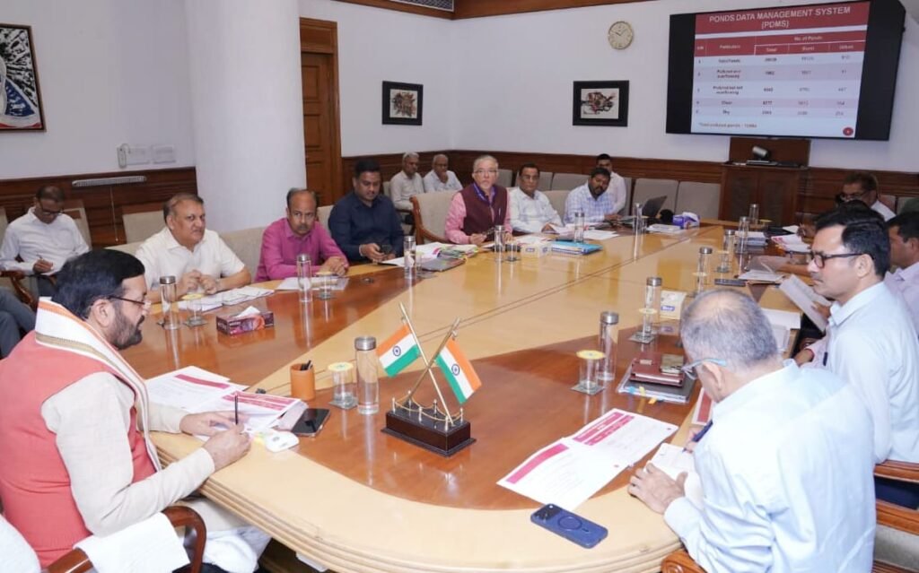 Haryana Chief Minister Presides Over Pond and Wastewater Management Authority Meeting