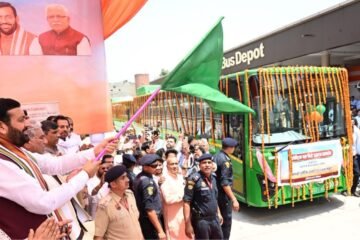 CM Saini Launches Green Transport Revolution with 80 New Electric Buses in Panipat