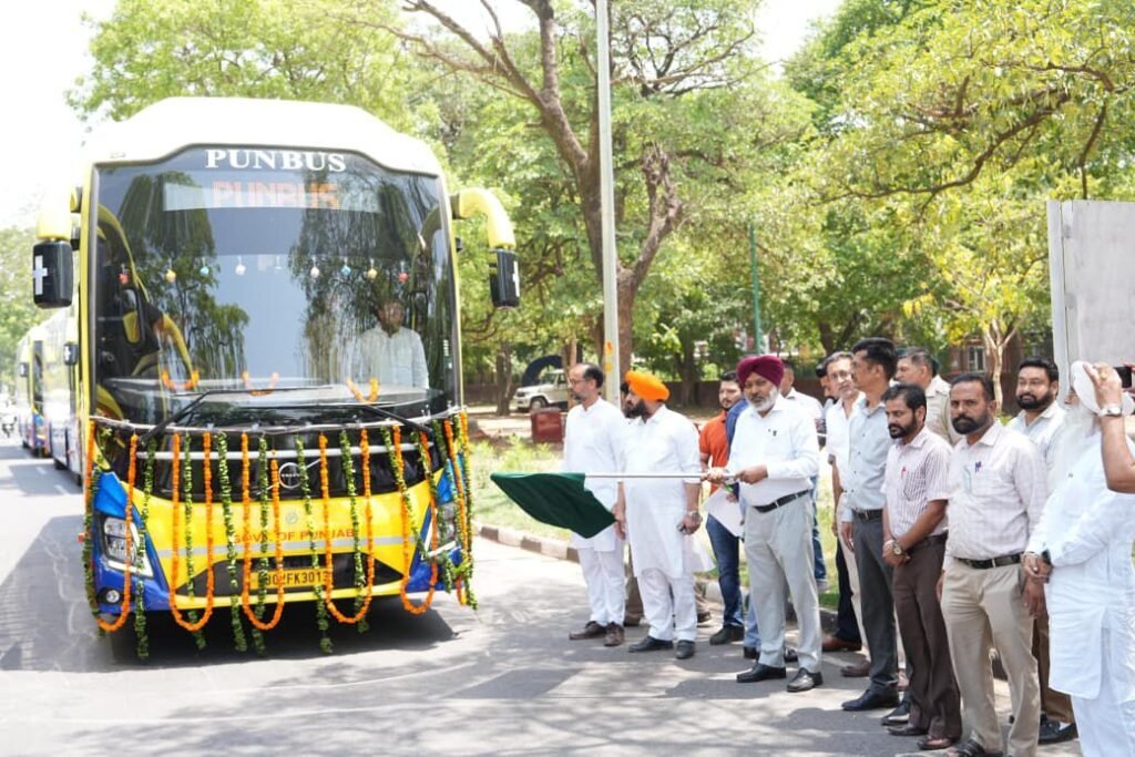 Punjab Flags Off Five New Volvo Buses Linking Jalandhar, Ludhiana to Delhi Airport