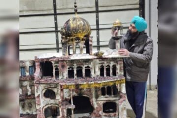 Amritsar Artist Creates Special Akal Takht Model in Canada to Commemorate June 1984 Martyrs