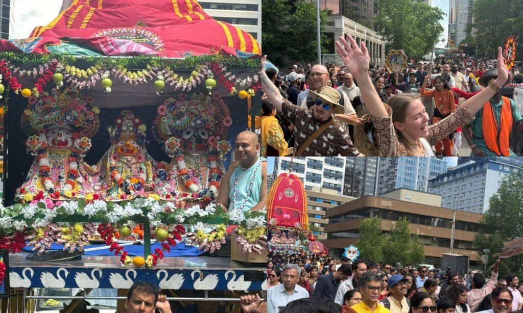 Thousands Gather as Rath Yatra Commences in Calgary with Message of Unity and Devotion