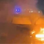 Moving Car Engulfed in Flames on Jalandhar Flyover, Couple Escapes Unhurt