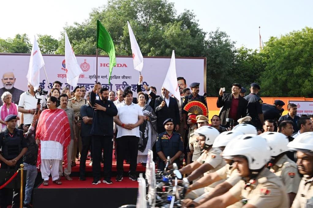 Haryana Enhances Police Response with 312 Emergency Vehicles Flagged Off by CM Nayab Singh Saini