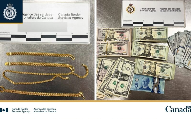 CBSA Seizes Undeclared Cash and Jewellery Worth Over $100,000 at Ottawa Airport; Travellers Fined More Than $17,000