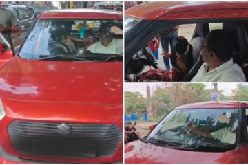 SI Faces Suspension, Legal Action After Child Seen Driving in Viral Clip; Telangana Police Launch Probe