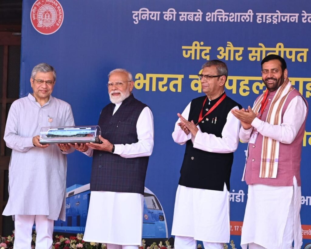 PM Modi Applauds Haryana’s Governance Model in Jind; Highlights Zero-Corruption Recruitment and India’s Landmark Hydrogen Train
