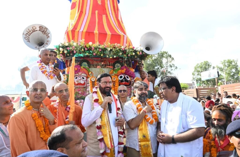 Lord Jagannath’s Rath Yatra Symbolizes Indian Culture, Harmony, and Service: Haryana CM Nayab Singh Saini