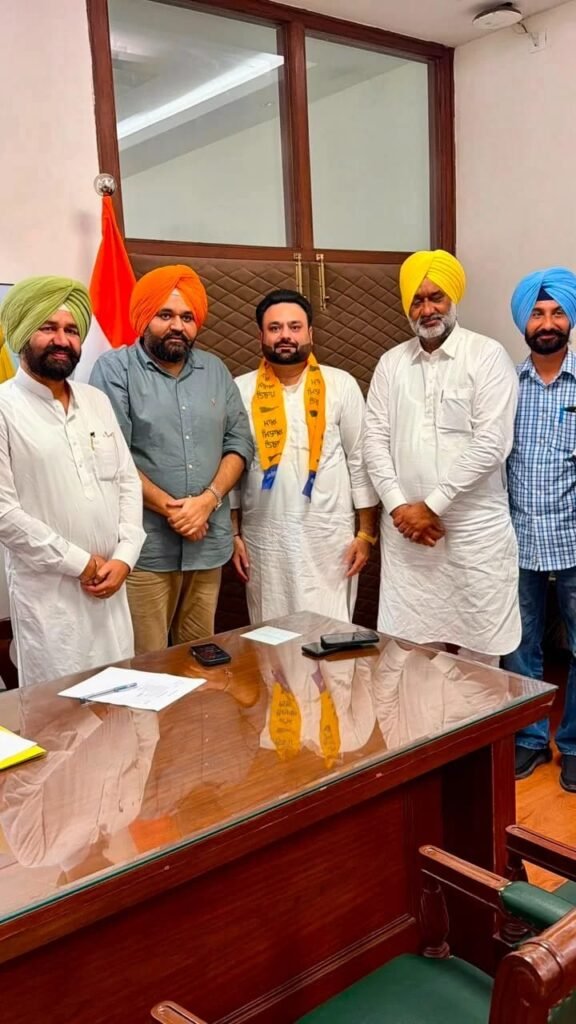 Shiromani Akali Dal Youth Leader Hanish Bansal Joins Aam Aadmi Party in Mansa