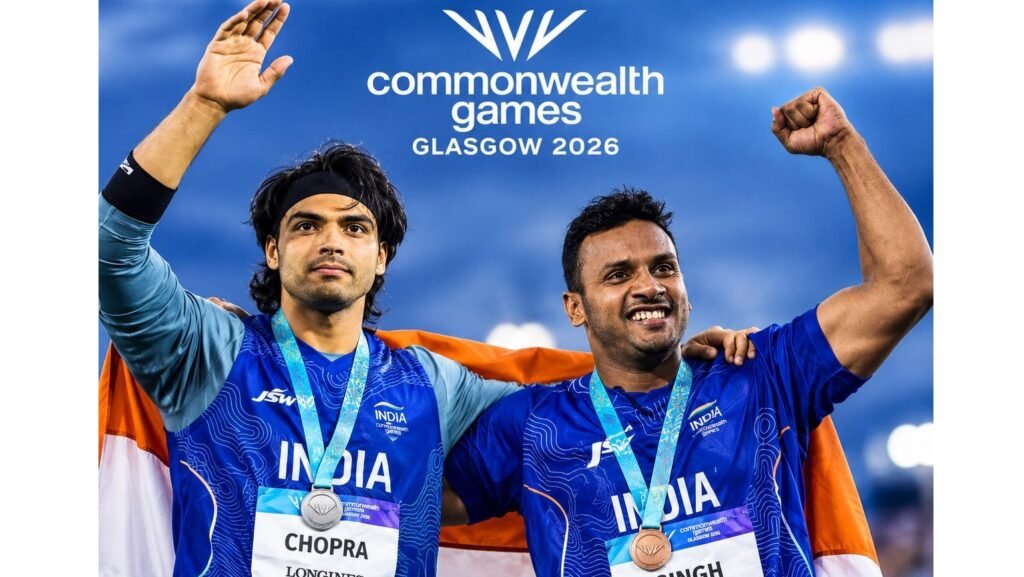 India Shine in Men’s Javelin as Neeraj Chopra Takes Silver, Yashvir Singh Secures Bronze at CWG 2026