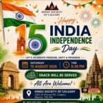 HSC Calgary to Celebrate India’s 79th Independence Day with Pride, Unity and Community Spirit