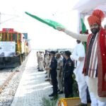 Haryana CM Nayab Singh Saini Flags Off First Freight Train From Nangal Chaudhary Logistics Hub