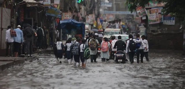 Delhi-NCR Rain Chaos: Homes Flooded, Roads Submerged as IMD Warns of More Heavy Showers