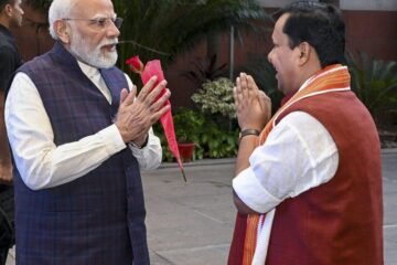 PM Modi Interacts with Newly Appointed BJP National Office-Bearers in New Delhi