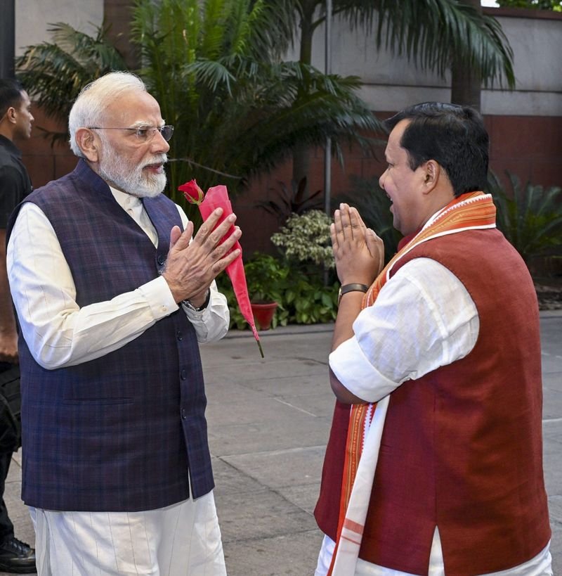 PM Modi Interacts with Newly Appointed BJP National Office-Bearers in New Delhi