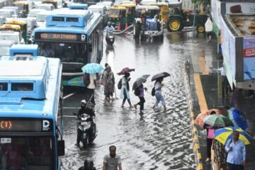 Torrential Rain Inundates Delhi as IMD Issues Red Alert Amid Widespread Chaos