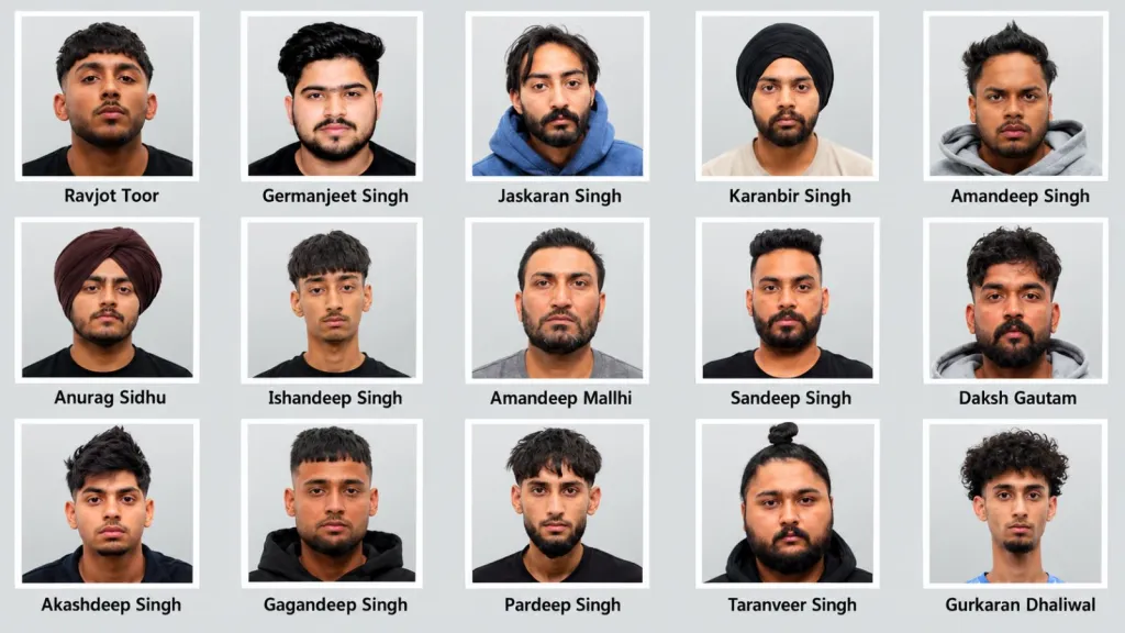 Calgary Police Release Photos of 15 Men Accused in Extortion Cases Targeting South Asian Community