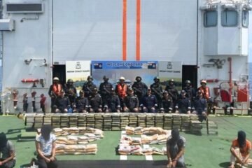 Coast Guard Intercepts Iranian Dhow With Drugs Worth Over Rs 3,000 Crore in Arabian Sea
