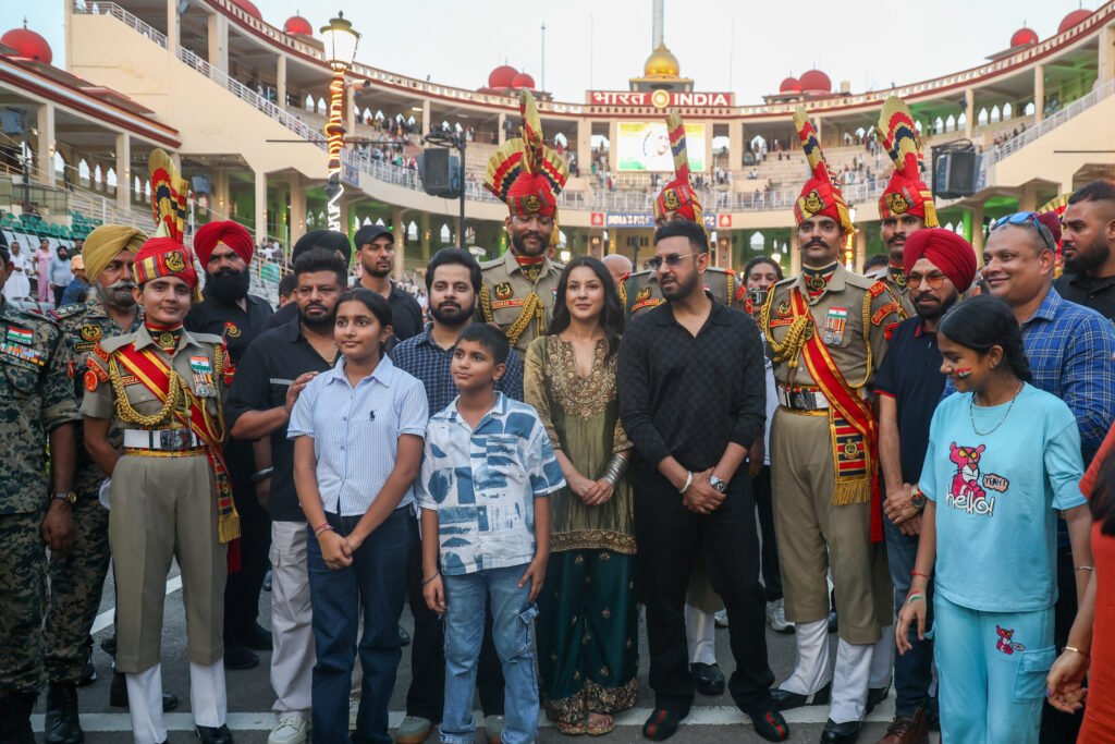 Gippy Grewal, Shehnaaz Gill Take ‘Singh vs Kaur 2’ Promotions to Wagah Border