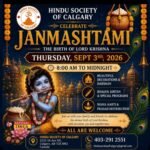 CALGARY PREPARES FOR A GRAND JANMASHTAMI CELEBRATION AS HINDU SOCIETY INVITES COMMUNITY TO MARK LORD KRISHNA’S DIVINE BIRTH