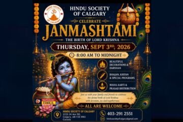 CALGARY PREPARES FOR A GRAND JANMASHTAMI CELEBRATION AS HINDU SOCIETY INVITES COMMUNITY TO MARK LORD KRISHNA’S DIVINE BIRTH