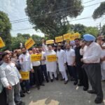AAP Stages Protests Across Punjab Over BJP Parliamentarians Paying Tribute to 1984 Riots Convict Sajjan Kumar