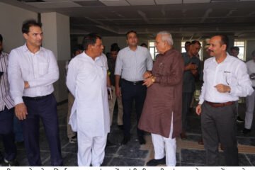 Minister Ranbir Gangwa Inspects Under-Construction 200-Bed Hospital in Fatehabad, Directs Timely Completion