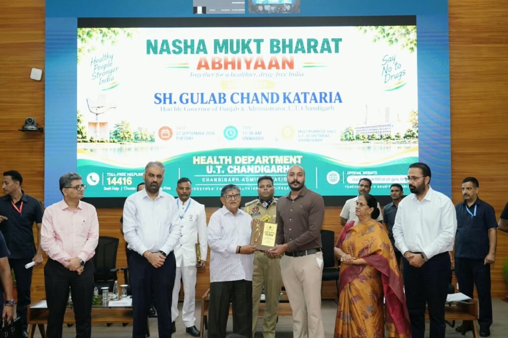 Administrator Kataria Calls for Collective Action to Make Chandigarh Drug-Free, Highlights De-Addiction Efforts