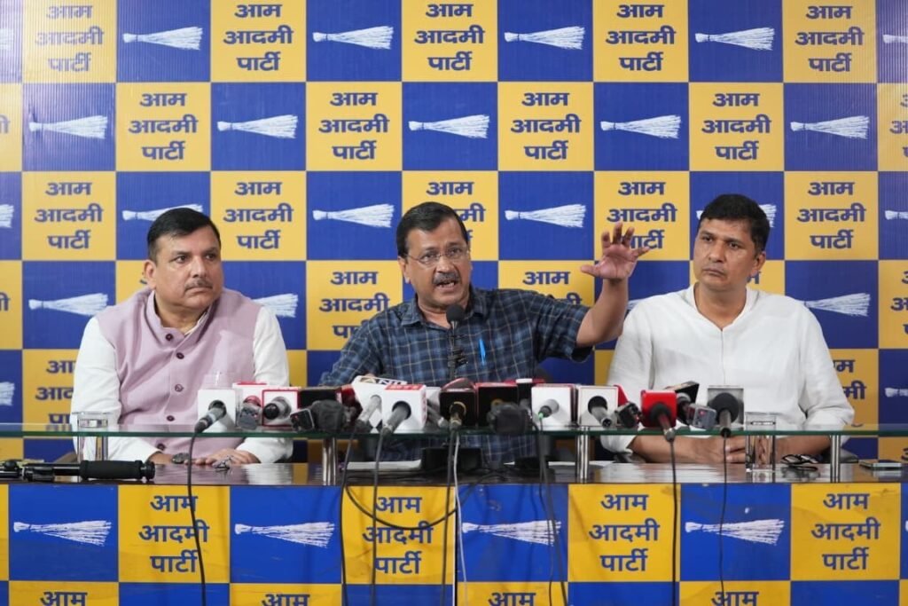 AAP’s Arvind Kejriwal Alleges ‘Vote-Chori’, Demands Cancellation of Recent Elections