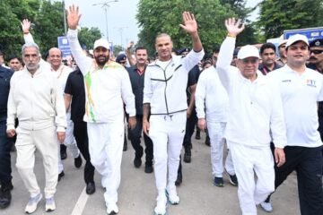 Over 135,000 Join Faridabad NaMo Marathon as Haryana Chief Minister Nayab Singh Saini Flags Off Anti-Drug Drive