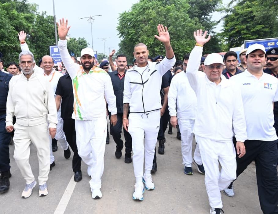 Over 135,000 Join Faridabad NaMo Marathon as Haryana Chief Minister Nayab Singh Saini Flags Off Anti-Drug Drive