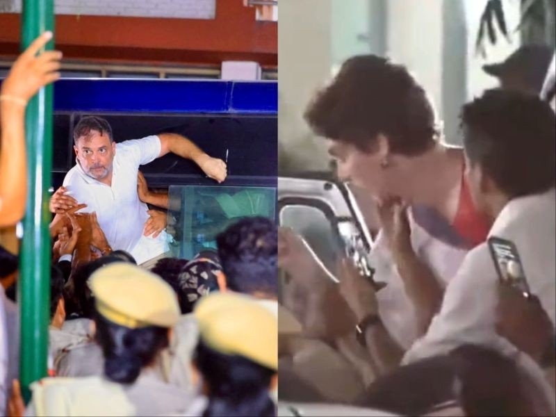 Delhi Police Clear Akashvani Bhawan Compound, Take Rahul Gandhi and Priyanka Gandhi into Custody