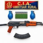 Amritsar Rural Police Bust Illegal Arms Network, Recover AK-47 and Hand Grenades