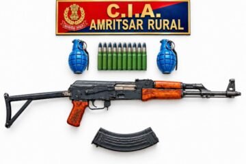 Amritsar Rural Police Bust Illegal Arms Network, Recover AK-47 and Hand Grenades