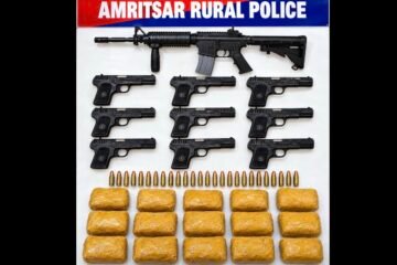 Four Held as Amritsar Rural Police Uncover Illegal Arms and Opium Trade; M16 Rifle Among Seizures