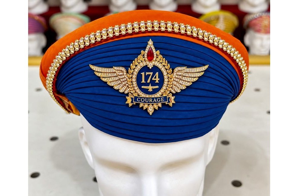 Udaipur Turban Makers Craft Special Tribute for Captain Smit Machchhar’s Aviation Heroics
