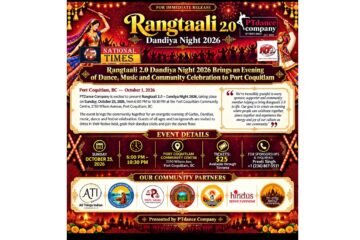 Rangtaali 2.0 Dandiya Night 2026 Set to Bring Music, Dance and Culture to Port Coquitlam