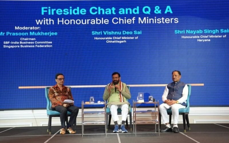 Haryana Best Investment Destination: CM Nayab Singh Saini at Singapore’s SING Forum; Dedicated ‘Merlion Desk’ Set Up to Fast-Track Proposals