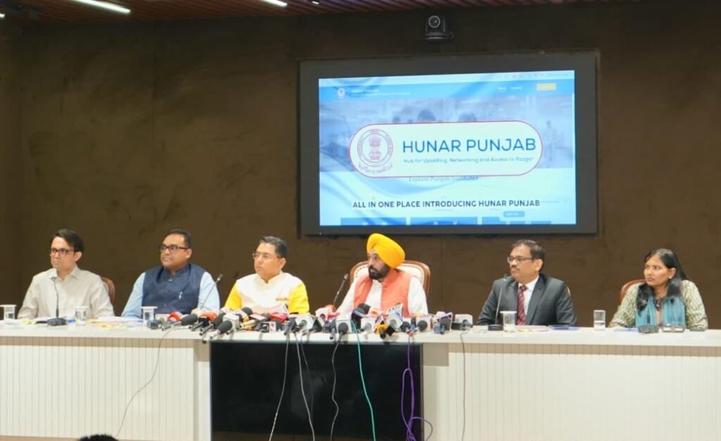 Punjab Launches ‘HUNAR Punjab’ and ‘Fast-Track Punjab’ Portals to Accelerate Industrial Approvals and Youth Employment
