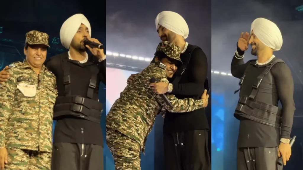 Diljit Dosanjh’s Delhi Concert: Singer Gets Emotional After Seeing His Mother In Woman CRPF Officer